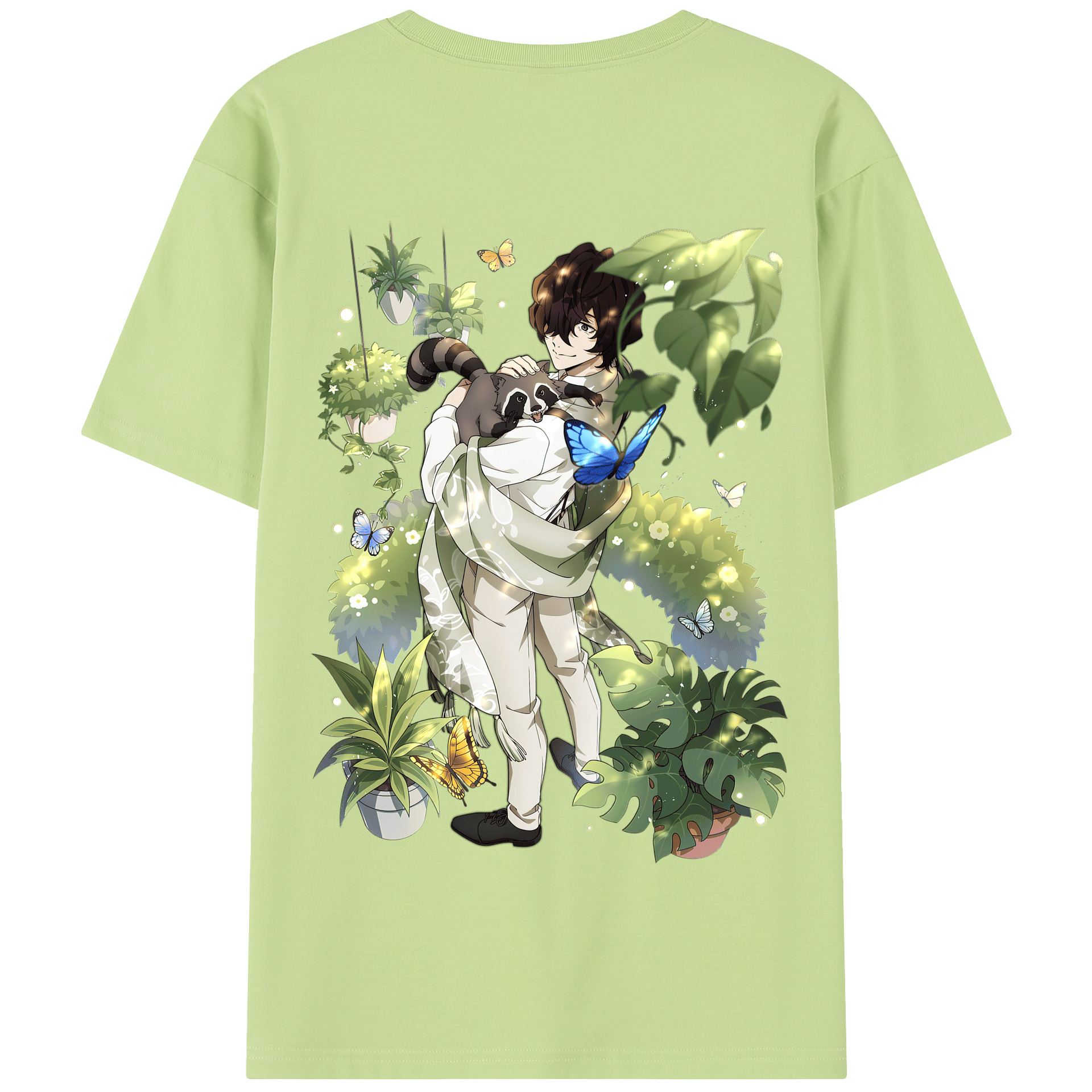 （画像用） 文豪ストレイドッグス Bungo Stray Dogs 綿100％半袖Tシャツ（背面プリント）